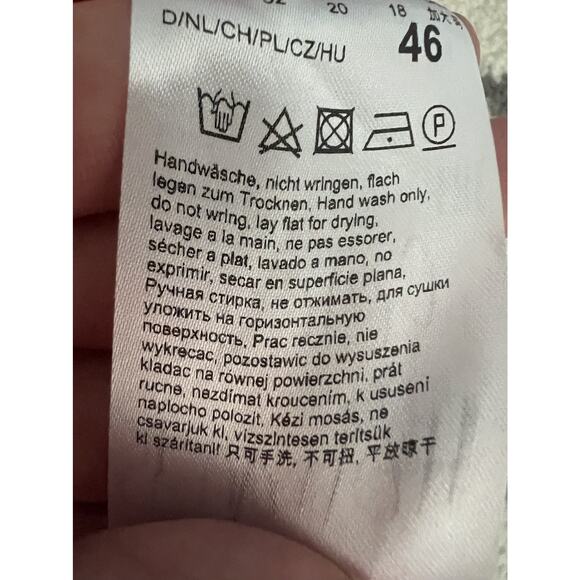 BETTY BARCLAY Bright Red Longline Big Pockets Knit Sweater Cardigan - Picture 6 of 10